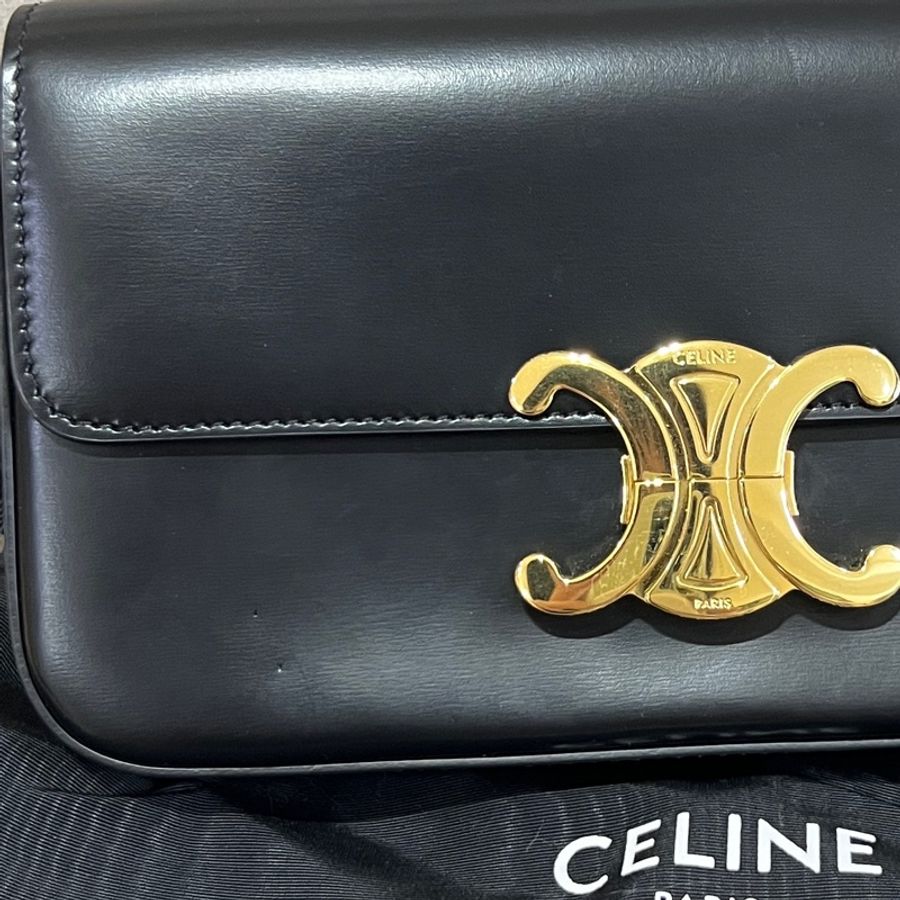 Celine凱旋門鏈條腋下包-13