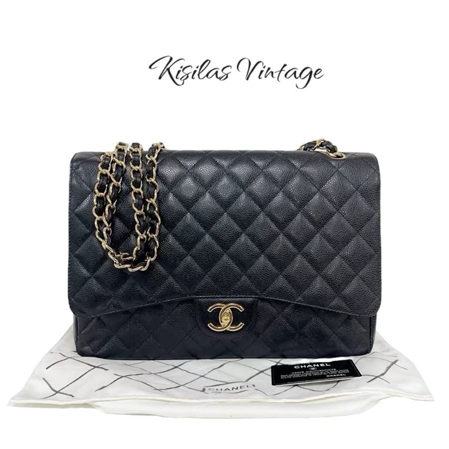 Chanel Jumbo 牛皮金扣-0