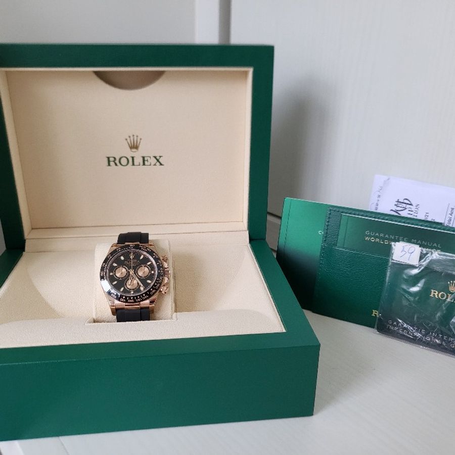 ROLEX Daytona 玫瑰金膠帶 116515LN 98%new-12