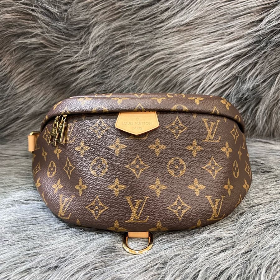 LV M43644 原花 老花 金釦 Bumbag 腰包 胸口包 霹靂 絕版-0