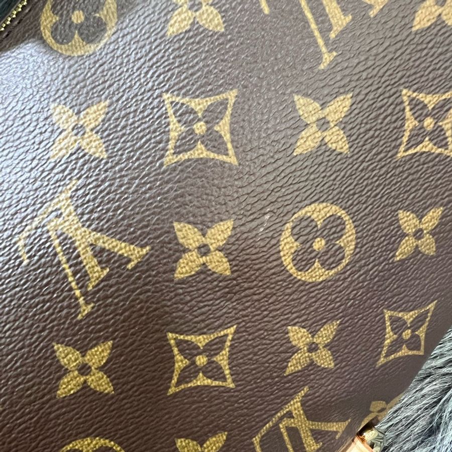 LV M43644 原花 老花 金釦 Bumbag 腰包 胸口包 霹靂 絕版-6