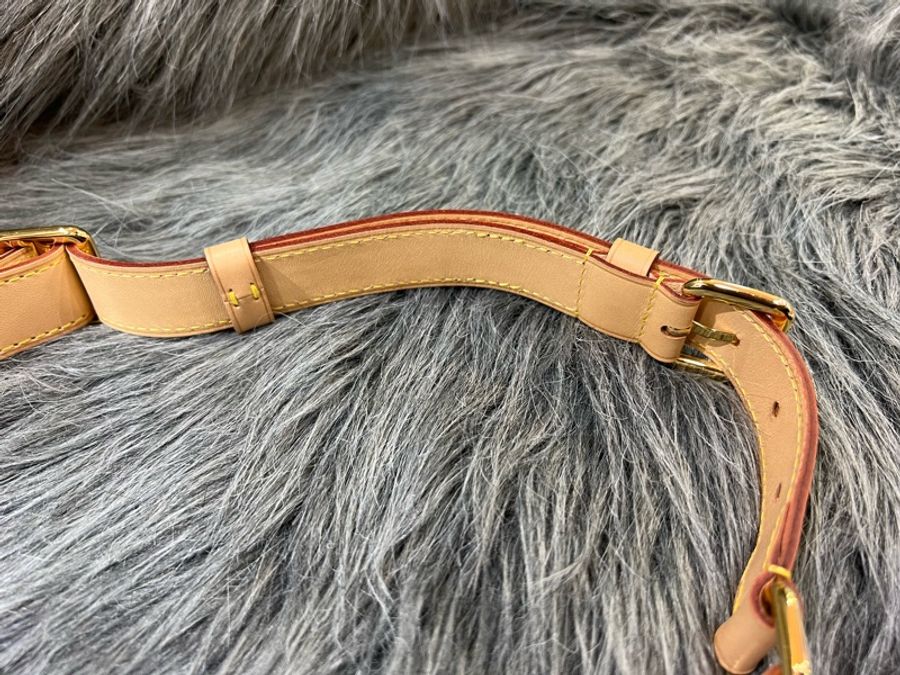 LV M43644 原花 老花 金釦 Bumbag 腰包 胸口包 霹靂 絕版-16