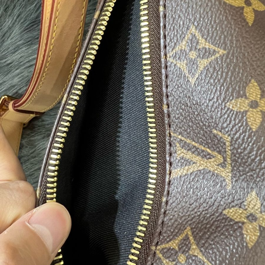 LV M43644 原花 老花 金釦 Bumbag 腰包 胸口包 霹靂 絕版-17