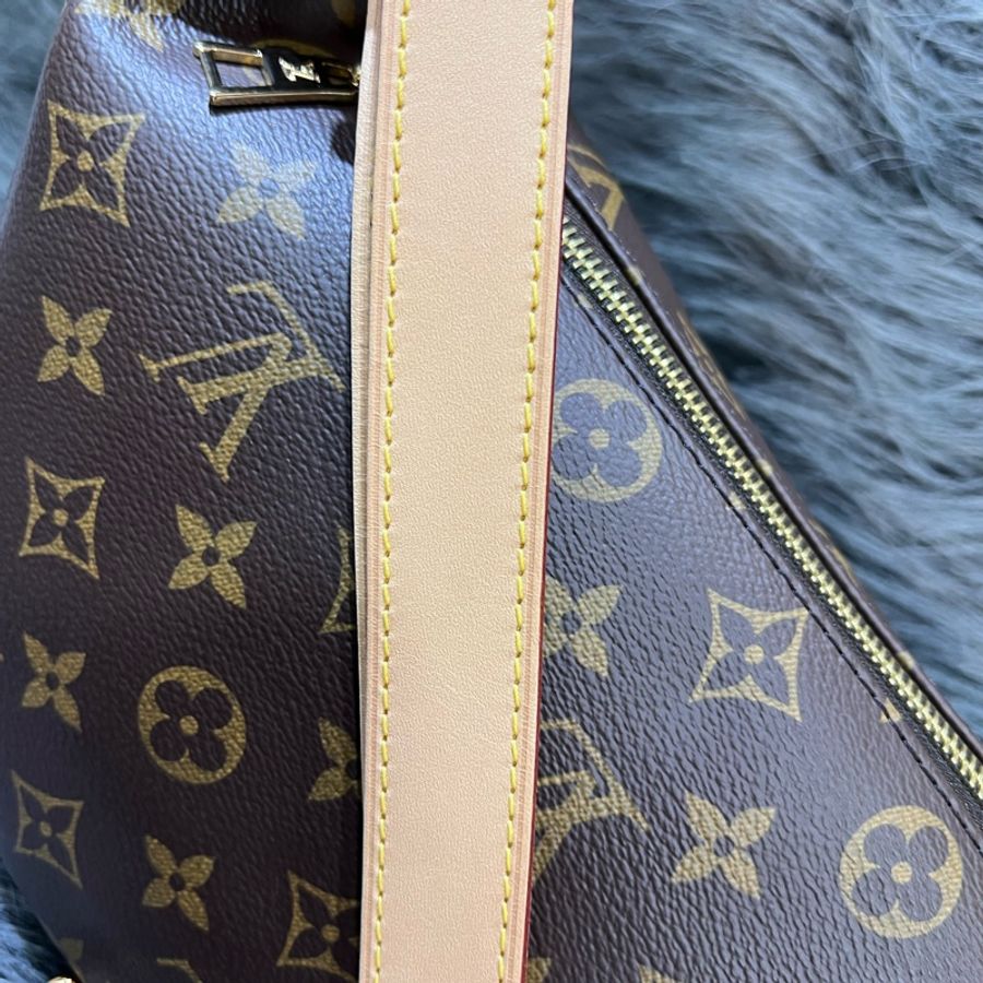 LV M43644 原花 老花 金釦 Bumbag 腰包 胸口包 霹靂 絕版-18