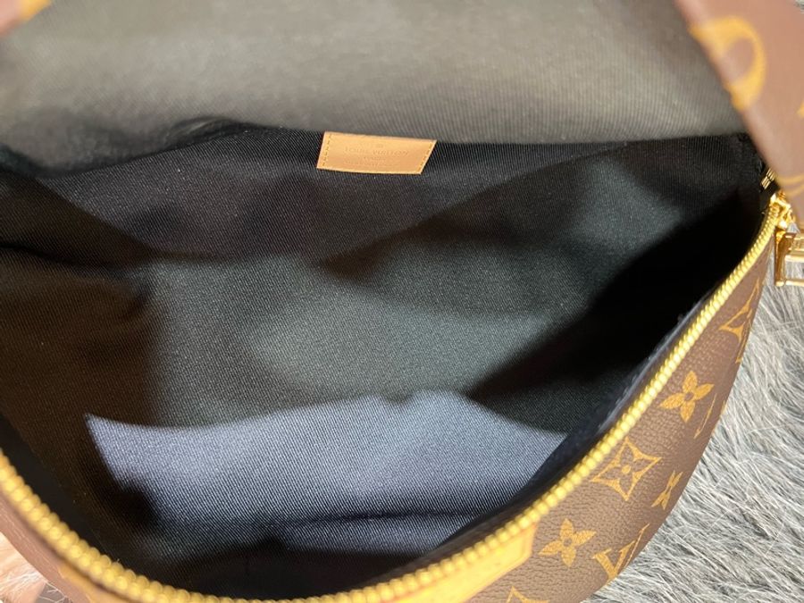 LV M43644 原花 老花 金釦 Bumbag 腰包 胸口包 霹靂 絕版-20
