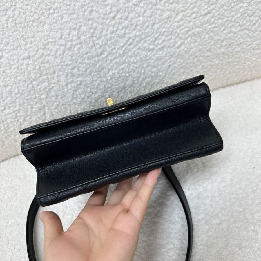 Chanel 香奈兒 2.55handle黑金牛復古金粗鏈條包-3