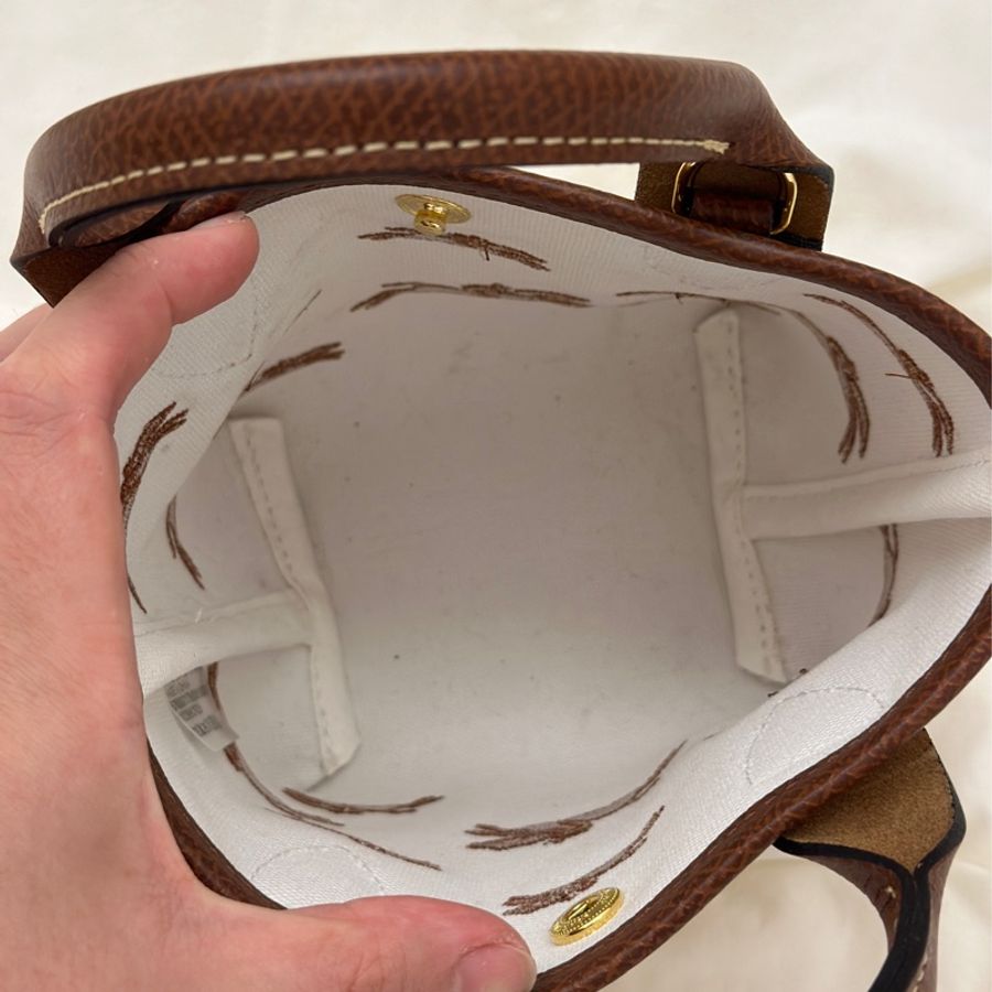 Longchamp Le Panier Pliage 手提包 XS 編織刺繡包-6