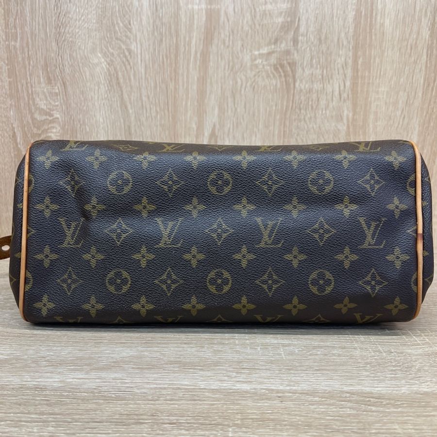 LV 原花草寫鐵牌手提肩背保齡球包PM M95565-3