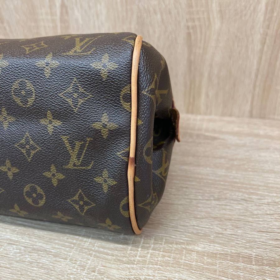 LV 原花草寫鐵牌手提肩背保齡球包PM M95565-6