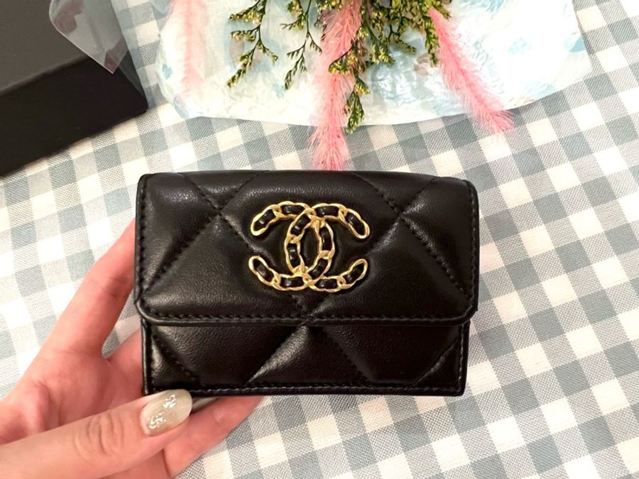 Chanel 19 Mini三折皮夾-2