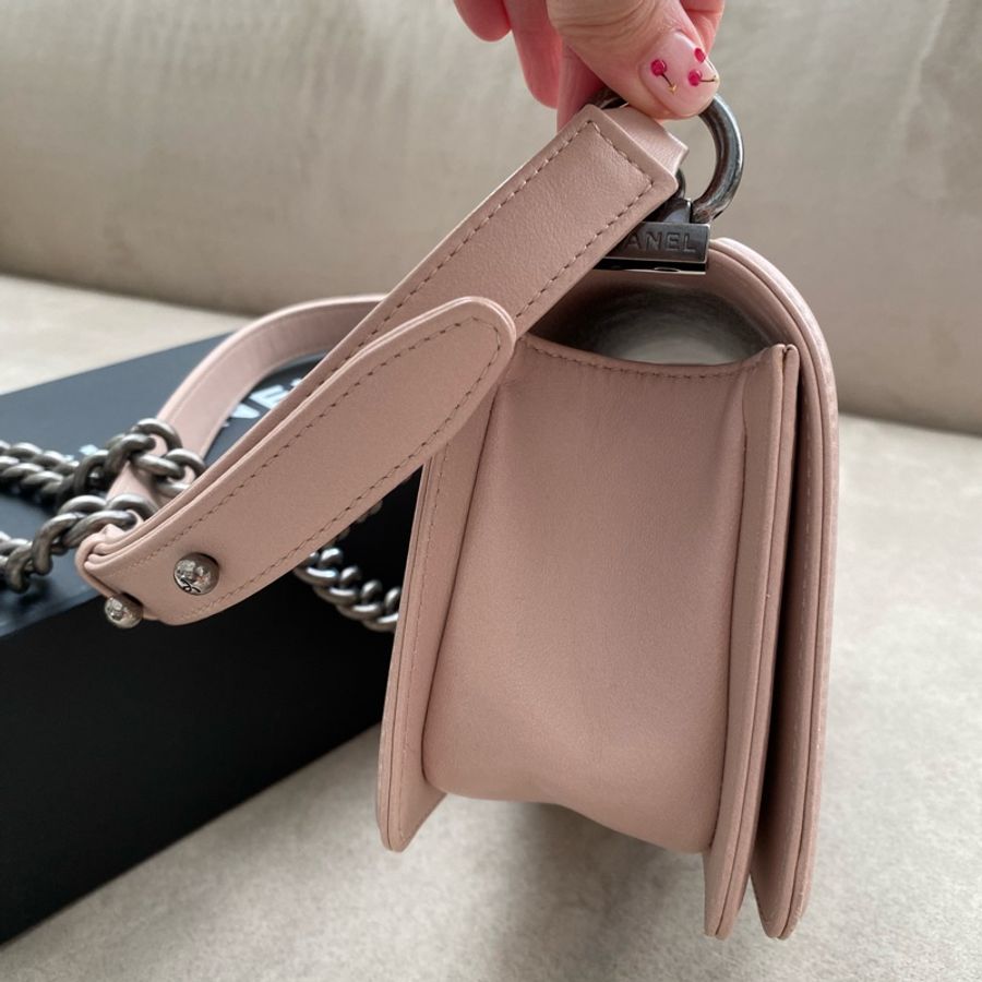 罕有櫻花粉🌸Chanel boy crossbody bag-2