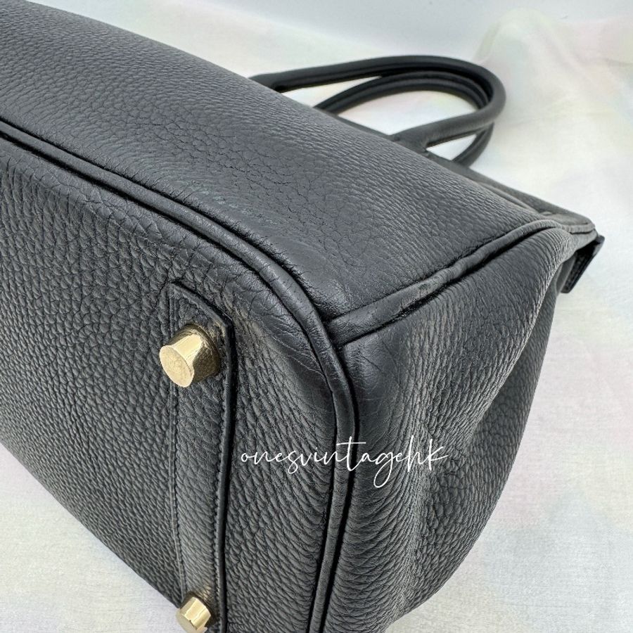 Hermes Birkin 30 愛馬仕鉑金包30黑色金扣 Togo Black-14