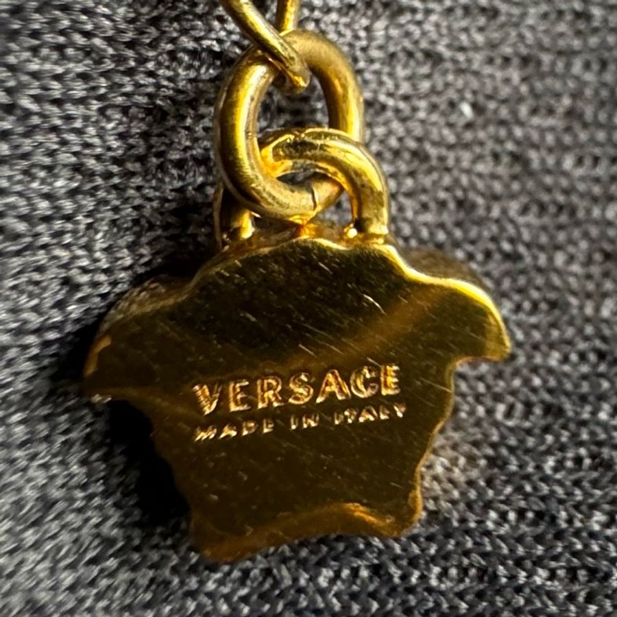🙏求變現🙏VERSACE 范思哲 凡賽斯 皇冠造型 項鍊 二手正品-8