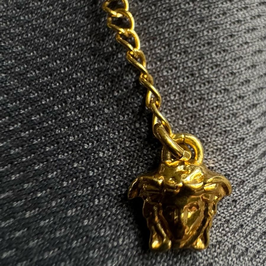 🙏求變現🙏VERSACE 范思哲 凡賽斯 皇冠造型 項鍊 二手正品-9