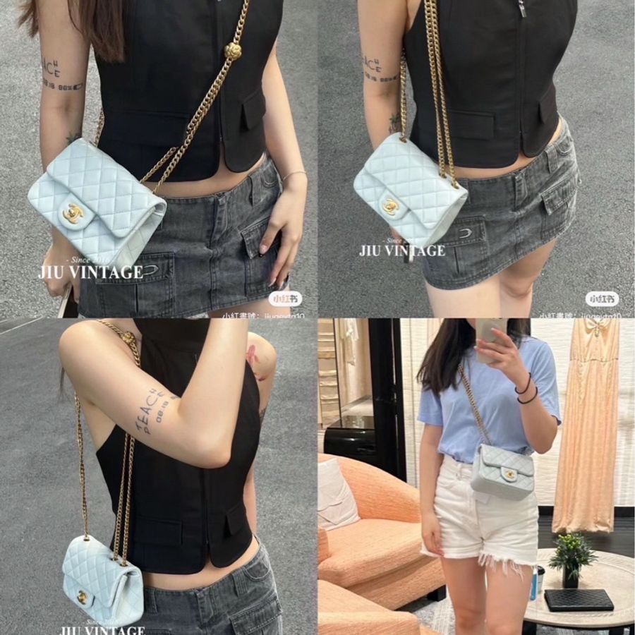 全新‼️#CHANEL 山茶花方胖 #芯片款-1