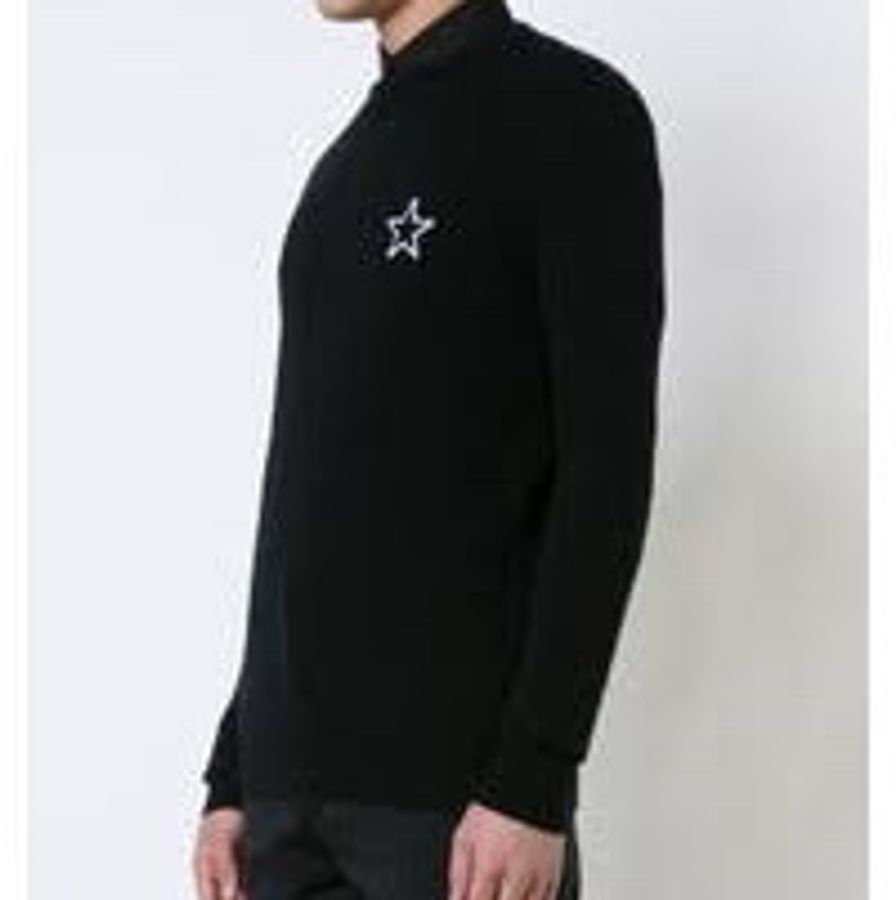 Givenchy star motif black cashmere sweater S 毛衣-1