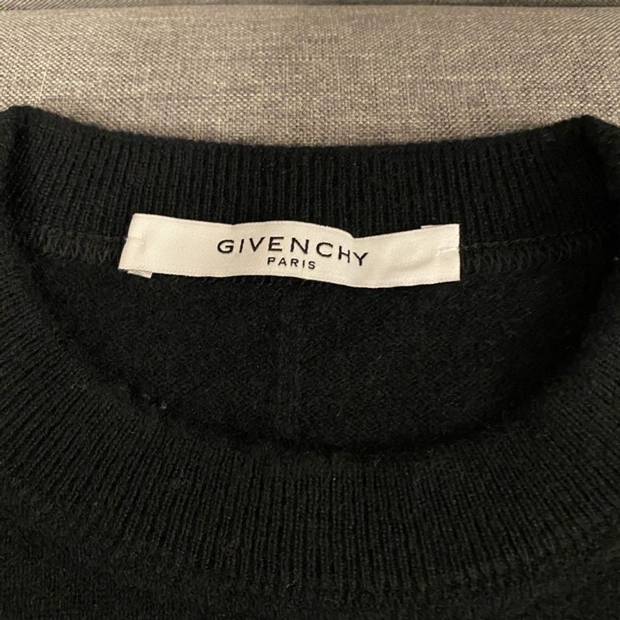Givenchy star motif black cashmere sweater S 毛衣-4