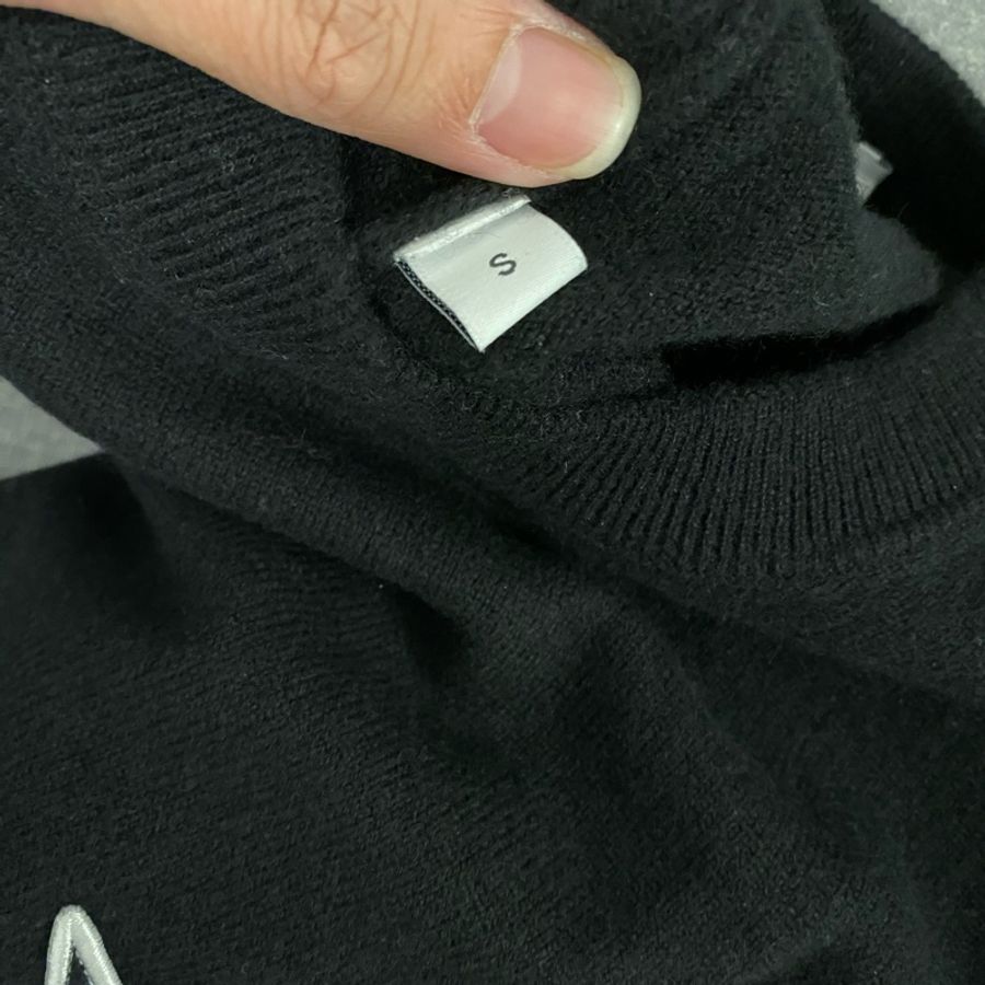 Givenchy star motif black cashmere sweater S 毛衣-7