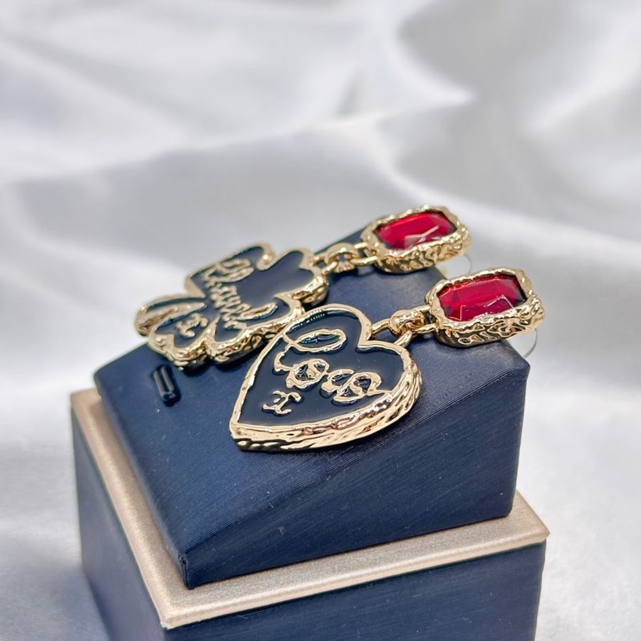 Chanel 24P Earrings 香奈兒四葉草心形耳環耳釘-4