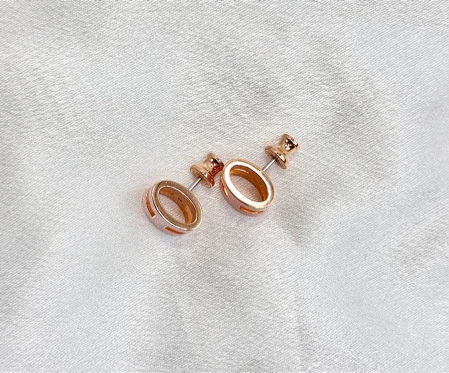 Hermes Pop H Earrings 愛馬仕櫻花粉玫瑰金耳環耳釘-6