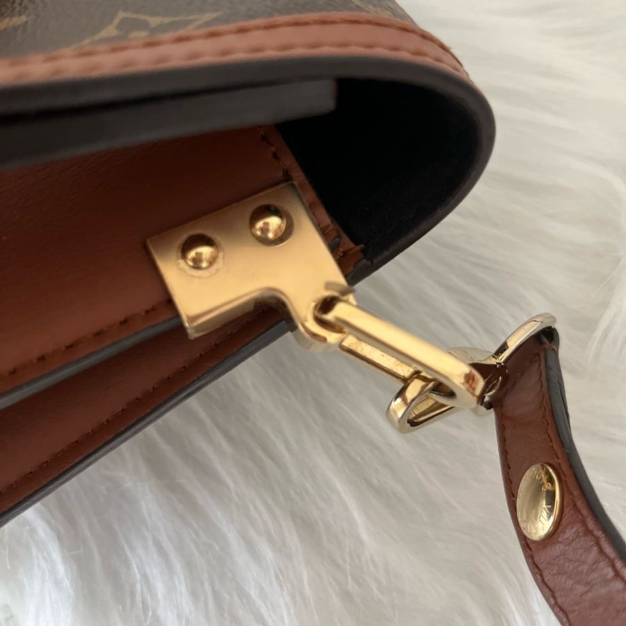 (特定客人已訂)LV M44580 DAUPHINE系列帆Reverse皮革飾邊帆布肩斜背包-14