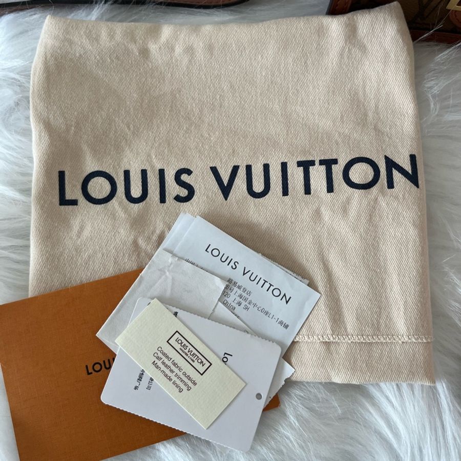 (特定客人已訂)LV M44580 DAUPHINE系列帆Reverse皮革飾邊帆布肩斜背包-17