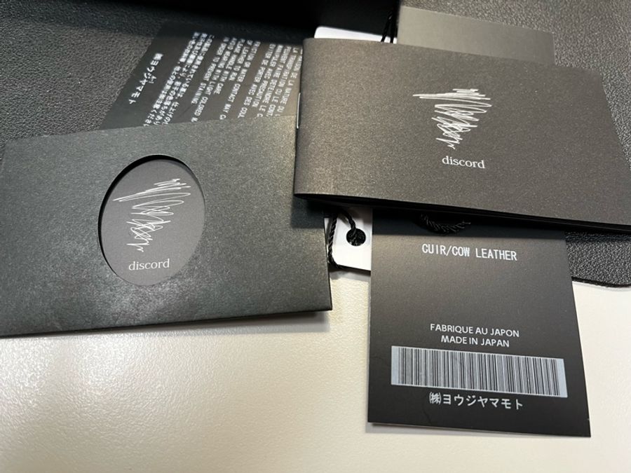 Yohji Yamamoto 山本耀司 logo 印花皮革錢包 黑色-12