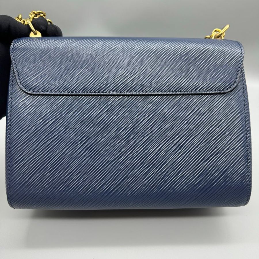 LV TWIST 藍金鏈條包-7