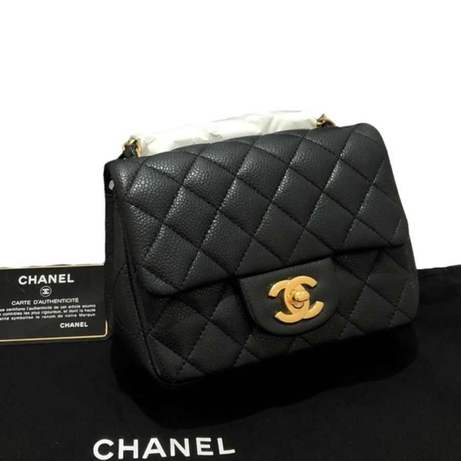 Chanel Caviar square 金扣-4