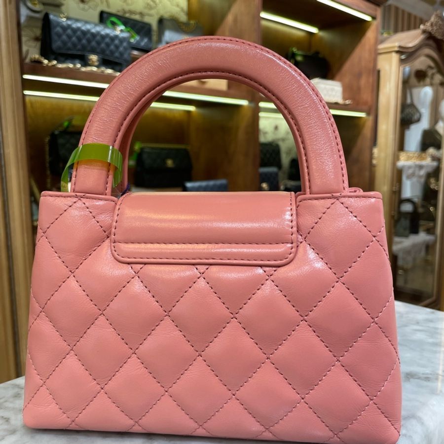 CHANEL 23k mini Kelly bag 粉色 19*7*13 可放手機-1
