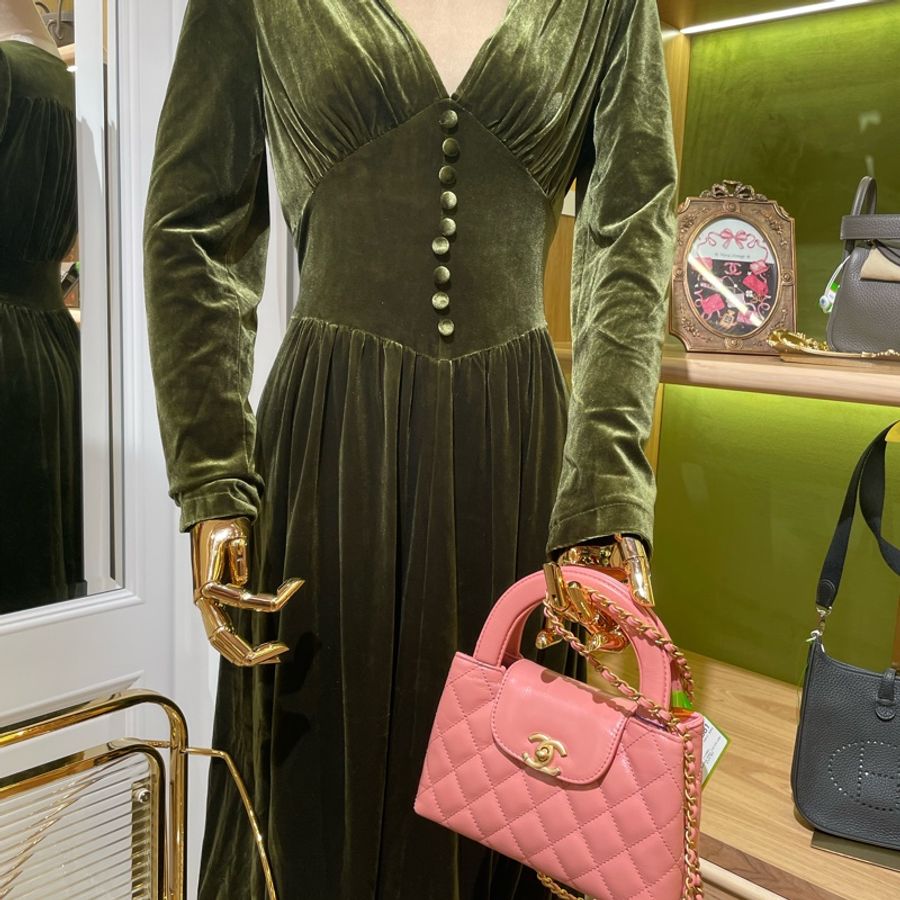 CHANEL 23k mini Kelly bag 粉色 19*7*13 可放手機-2