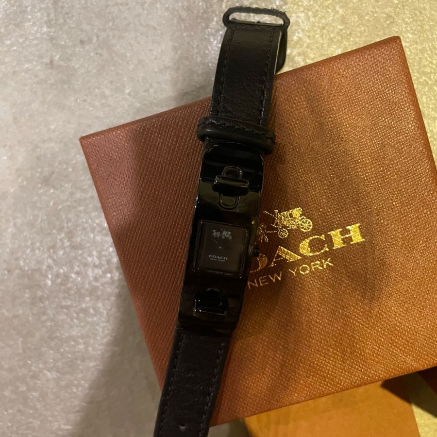 COACH黑色手錶-1