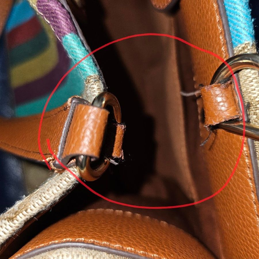 Coach c5794 DEMPSEY22 條紋拼色帆布拼皮款中號托特包-37