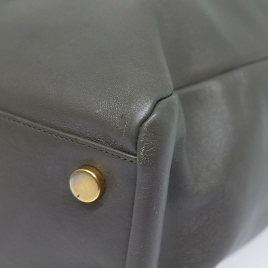 【日本直送】SAINT LAURENT 灰色皮革手提包 正品 bs15314-15