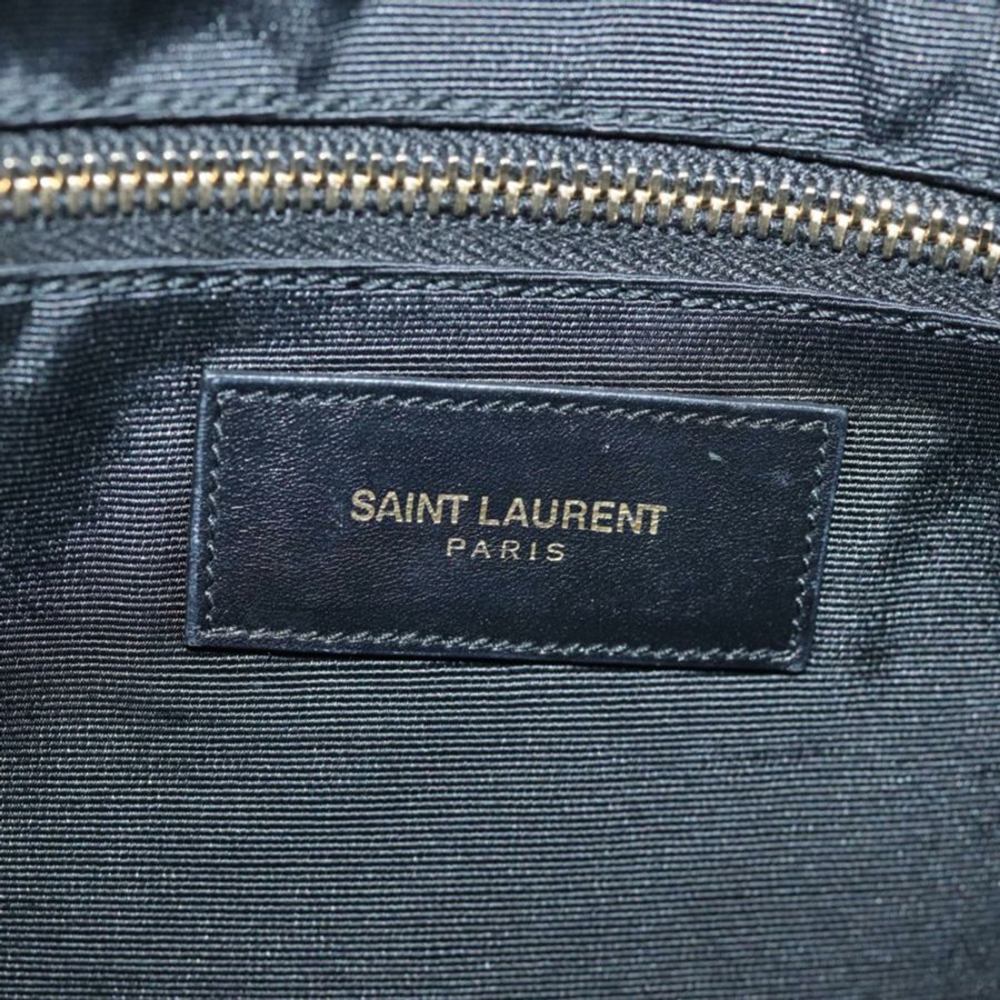 【日本直送】SAINT LAURENT 灰色皮革手提包 正品 bs15314-17