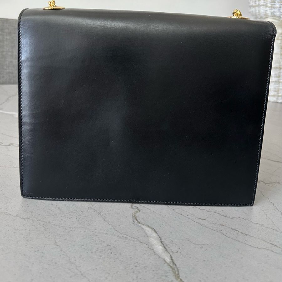 Celine 中古凱旋門logo金鏈斜孭袋-11