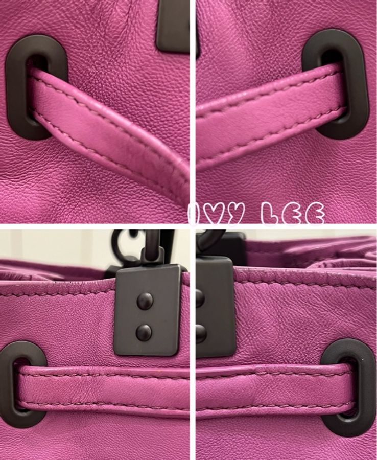 BOTTEGA VENETA 經典編織皮革手提包 斜背包 二用水桶包  蘭花紫  二手精品-15
