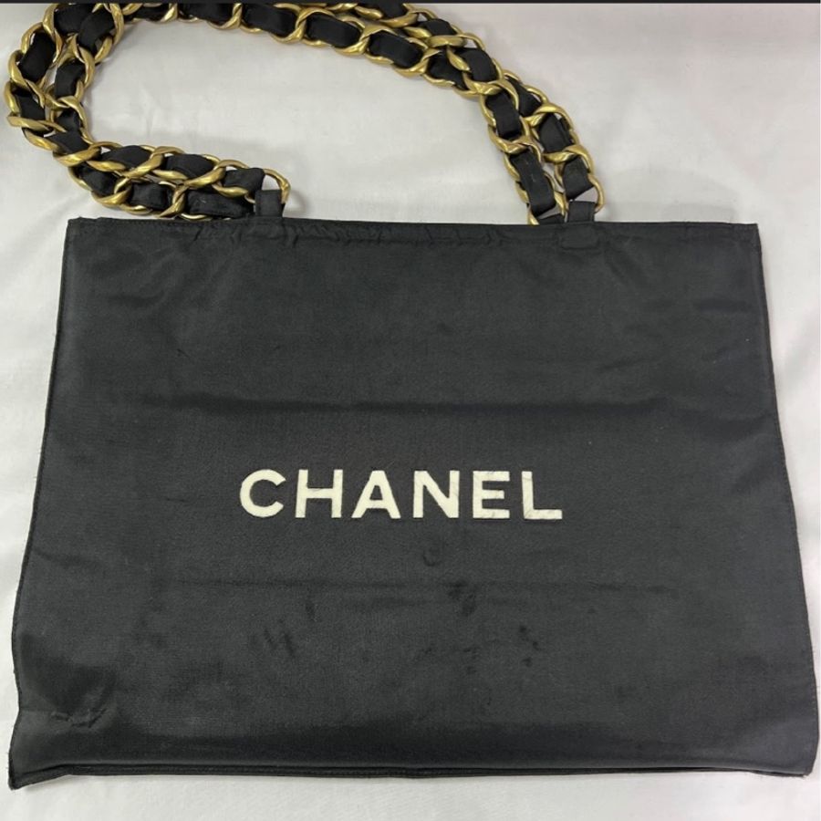 🩷🩷Chanel vintage🩷🩷VINTAGE CHANEL COCO LOGO 金鏈包🩷香奈兒復古包雙C大logo帆布包🩷-9