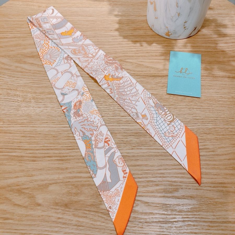 HERMES 愛馬仕海馬派對小絲巾SPLASH PARK TWILLY-1