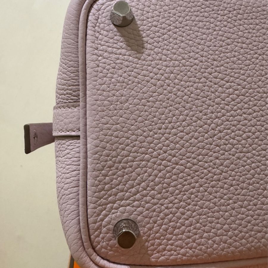 Hermes picotin 18 菜籃子09夢幻紫銀釦B刻-4