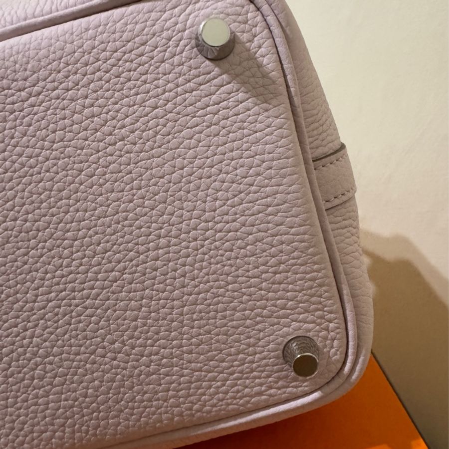 Hermes picotin 18 菜籃子09夢幻紫銀釦B刻-15