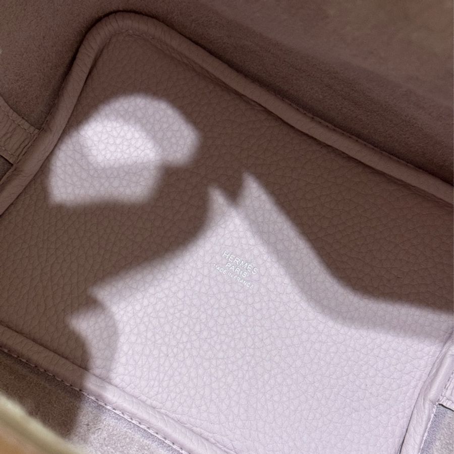 Hermes picotin 18 菜籃子09夢幻紫銀釦B刻-17