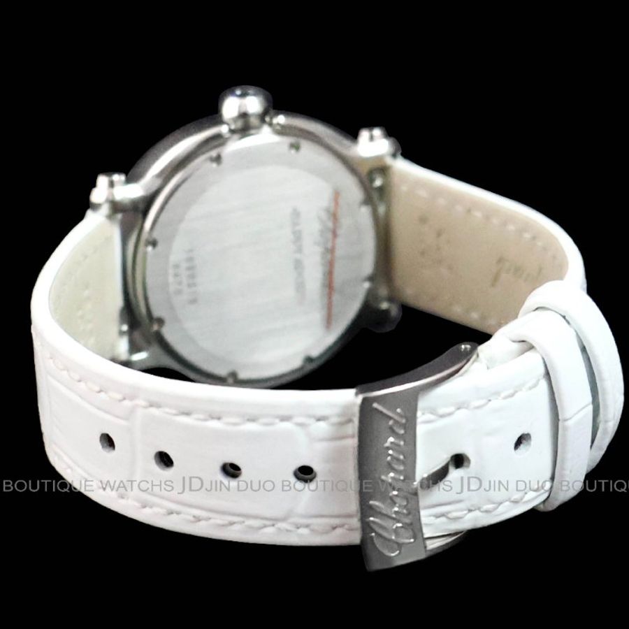 金鐸精品~2359 CHOPARD 蕭邦HAPPY SPORT 3顆快樂鑽 36mm 石英女用鑽錶-2