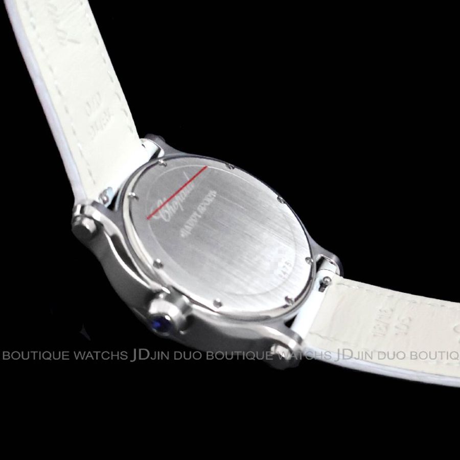 金鐸精品~2359 CHOPARD 蕭邦HAPPY SPORT 3顆快樂鑽 36mm 石英女用鑽錶-4