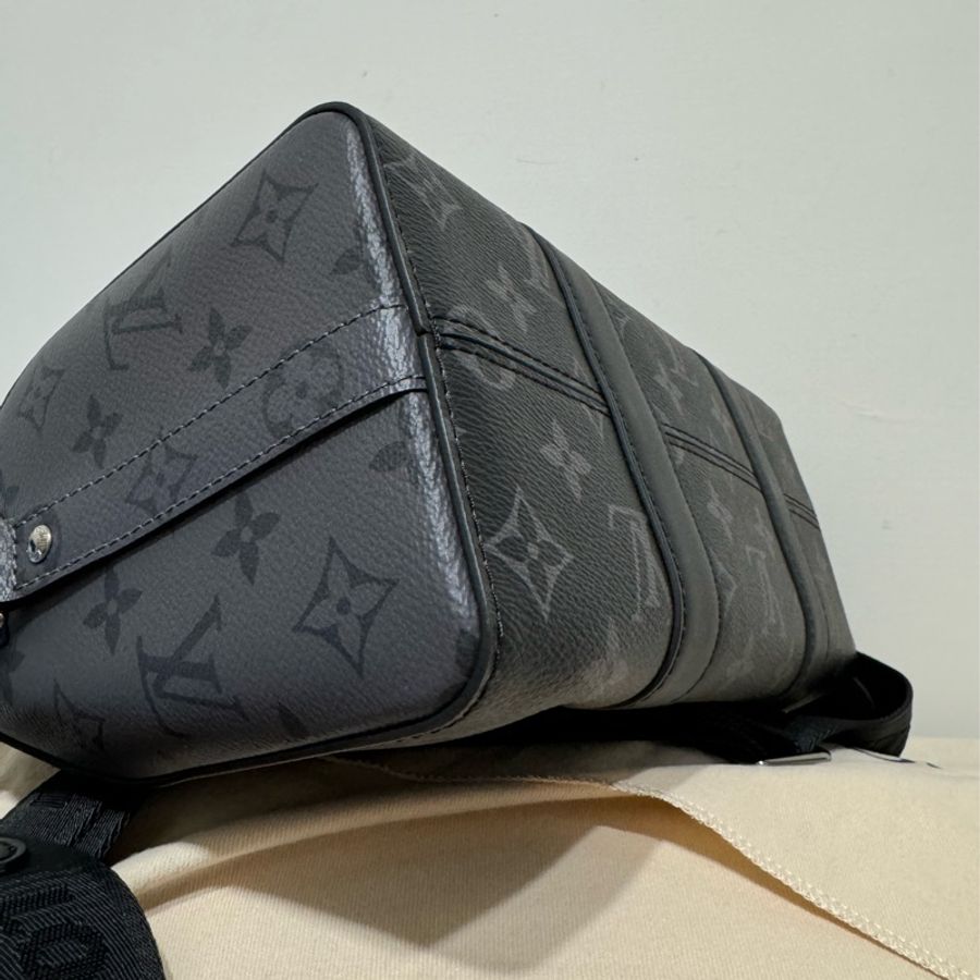LV CITY KEEPALL 27 BLACK黑武士 黑灰印花 晶片款-2