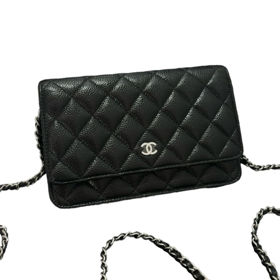 Chanel Caviar WOC 銀扣-2
