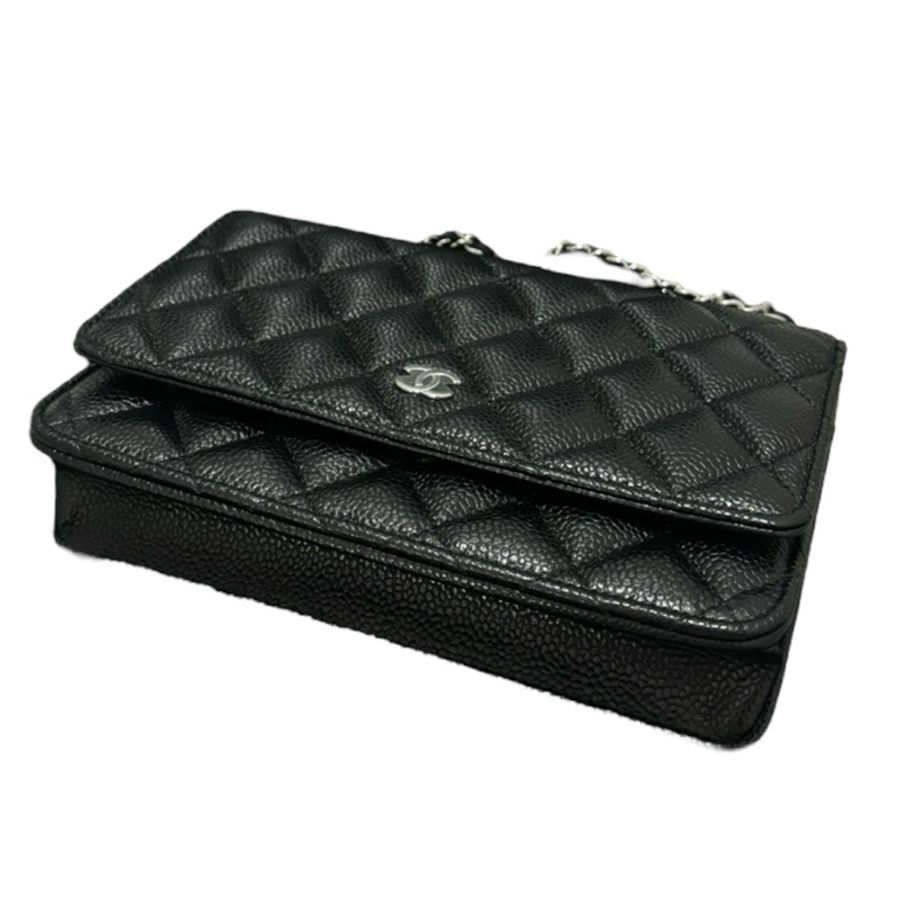 Chanel Caviar WOC 銀扣-4