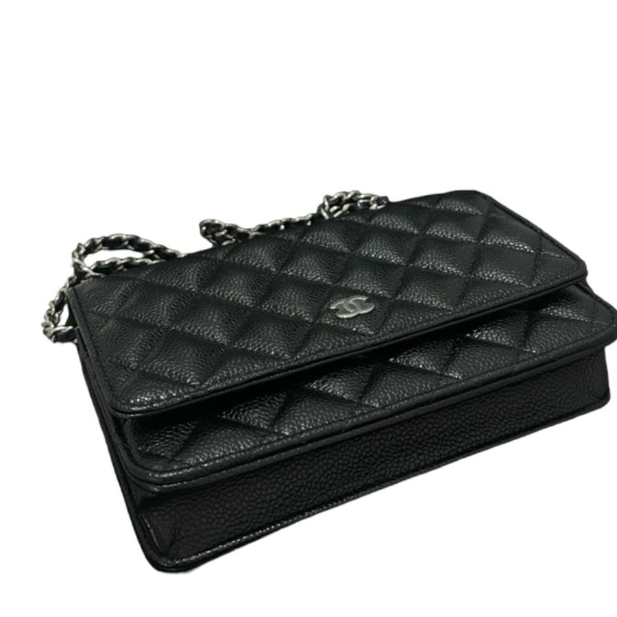 Chanel Caviar WOC 銀扣-5