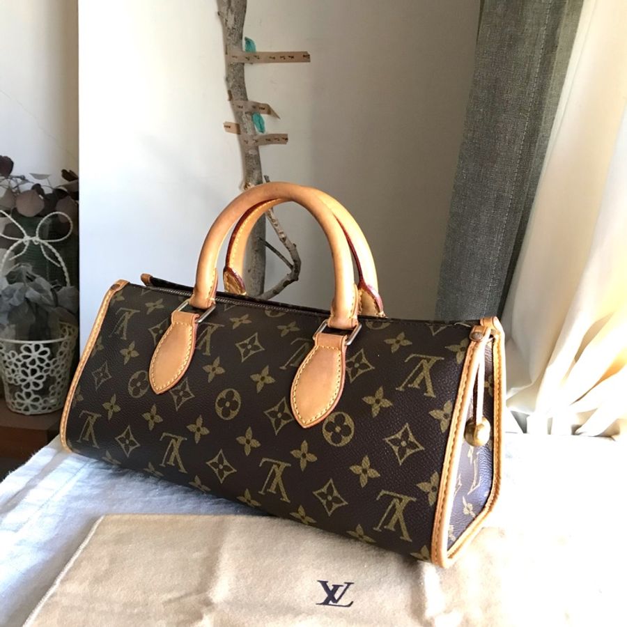 LV三角金球包🍭 Louis Vuitton老花字紋/類speedy/類圓桶包🍭正品🍭況好🍭自➕肩帶🉑️肩背/側背/斜背🍭經典vintage-1