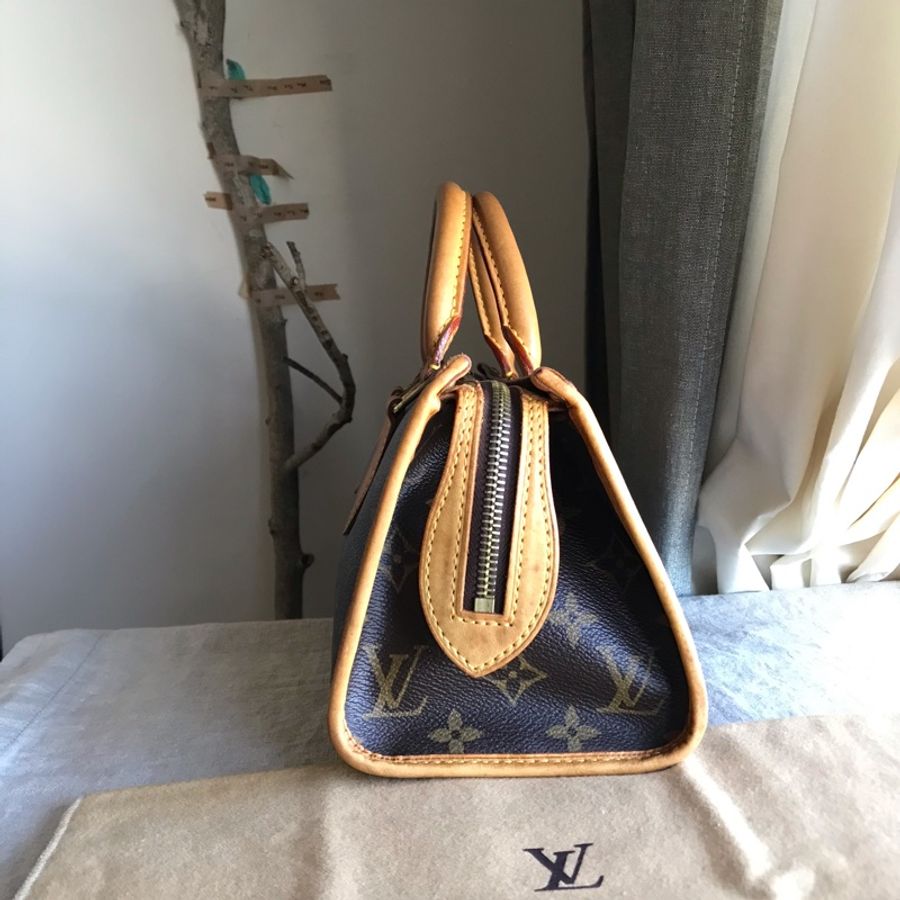 LV三角金球包🍭 Louis Vuitton老花字紋/類speedy/類圓桶包🍭正品🍭況好🍭自➕肩帶🉑️肩背/側背/斜背🍭經典vintage-6